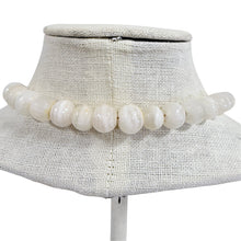 Load image into Gallery viewer, Vintage White Banded Agate Onyx Round Bead Necklace
