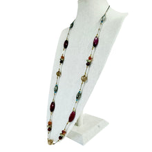 Load image into Gallery viewer, Vintage 1970s Extra Long Station Opera Necklace 38"
