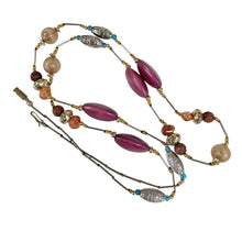 Load image into Gallery viewer, Vintage 1970s Extra Long Station Opera Necklace 38"
