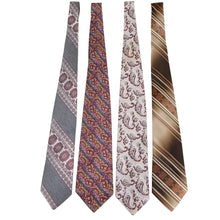 Load image into Gallery viewer, Lot of 4 Vintage 1970s Men’s Wide Neckties
