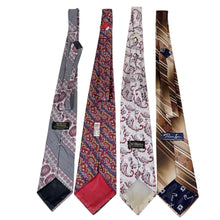 Load image into Gallery viewer, Lot of 4 Vintage 1970s Men’s Wide Neckties
