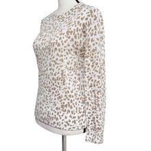 Load image into Gallery viewer, 100% Merino Wool Animal Print Leopard Spotted Crewneck Sweater
