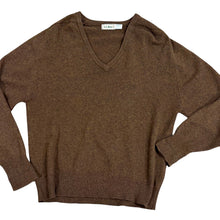 Load image into Gallery viewer, Vintage L.L. Bean Brown Wool V-Neck Sweater Size Large Made in Scotland
