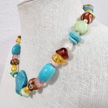 Load image into Gallery viewer, Vintage Artisan Multi-Gemstone Statement Necklace
