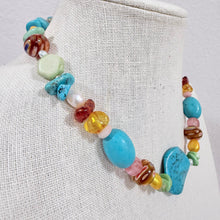 Load image into Gallery viewer, Vintage Artisan Multi-Gemstone Statement Necklace
