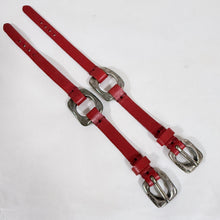 Load image into Gallery viewer, UNOde50 Red Leather Silver Buckle Bracelets Spain Artisan
