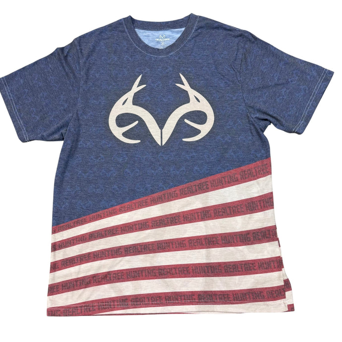 Realtree Flag Hunting Tee Shirt Size Large