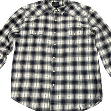 Load image into Gallery viewer, Men&#39;s Lucky Brand Black Label Western Pearl Snap Long Sleeve Size Medium
