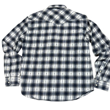 Load image into Gallery viewer, Men&#39;s Lucky Brand Black Label Western Pearl Snap Long Sleeve Size Medium

