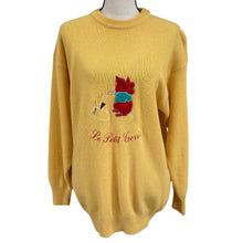 Load image into Gallery viewer, Vintage 90s Paris Lambswool Pullover Knit Sweater Size Large

