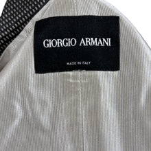 Load image into Gallery viewer, Vintage Armani Black Label Black &amp; Silver Metallic Dot Short Sleeve Blazer Medium/Large
