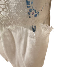 Load image into Gallery viewer, Vintage 80s Bryan Blue Floral White Lace Ruffle Pinafore Toddler Dress
