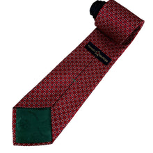 Load image into Gallery viewer, VTG Tommy Hilfiger Geometric Print Red Silk Necktie
