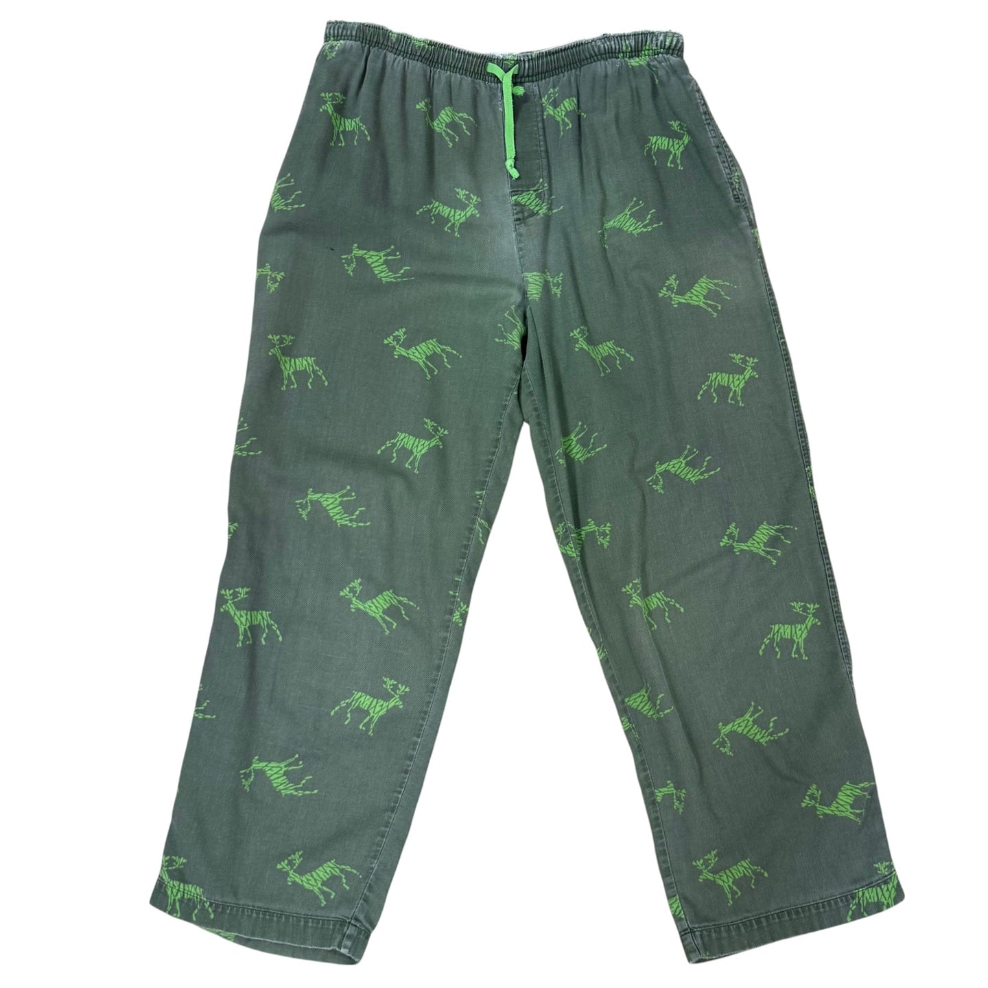 Y2K GAP Body 100% Cotton Lounge Pants Olive Green  Size Medium 90s 2000s Aesthetic