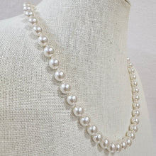 Load image into Gallery viewer, Vintage Hand-Knotted Simulated Pearl Strand Necklace 18"
