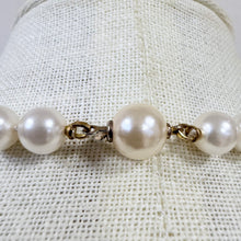 Load image into Gallery viewer, Vintage Hand-Knotted Simulated Pearl Strand Necklace 18"
