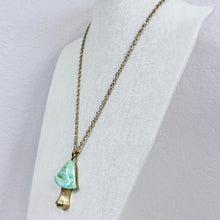 Load image into Gallery viewer, Vintage 1970s Swirled Enamel Mushroom Pendant Necklace
