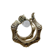 Load image into Gallery viewer, Monet Gold-tone Bamboo Hoop Clip-on Earrings
