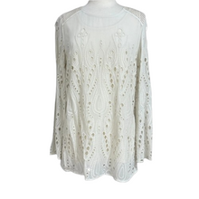 Load image into Gallery viewer, Chicos Cottage White Eyelet Tunic Size 1 NWT
