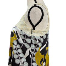 Load image into Gallery viewer, Trina Turk 100% Silk Sleeveless Tunic Dress w Bold Floral Print Size 0
