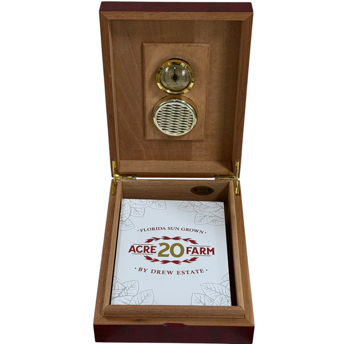 Premium Cigar Humidor Box with Accessories – Cuban Crafters Cedar Humidor, Gold Cutter & Lighter Set
