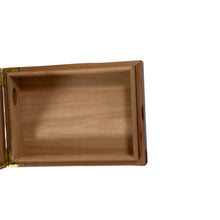Load image into Gallery viewer, Premium Cigar Humidor Box with Accessories – Cuban Crafters Cedar Humidor, Gold Cutter &amp; Lighter Set
