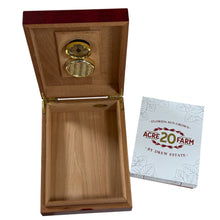 Load image into Gallery viewer, Premium Cigar Humidor Box with Accessories – Cuban Crafters Cedar Humidor, Gold Cutter &amp; Lighter Set
