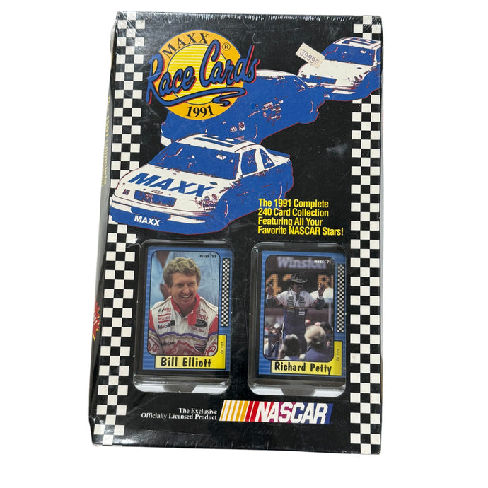 1991 Maxx Race Cards Complete Set (240 Cards) – Sealed NASCAR Trading Cards w/ Bill Elliott & Richard Petty
