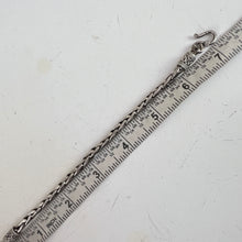 Load image into Gallery viewer, 925 sterling silver braided chain bracelet hook closure
