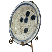 Load image into Gallery viewer, 1970s Signed Pottery Oil Dipping Dish 8.5"
