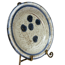 Load image into Gallery viewer, 1970s Signed Pottery Oil Dipping Dish 8.5"
