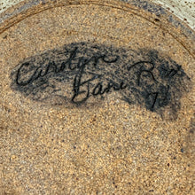 Load image into Gallery viewer, 1970s Signed Pottery Oil Dipping Dish 8.5"
