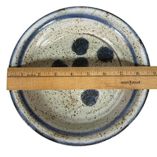 Load image into Gallery viewer, 1970s Signed Pottery Oil Dipping Dish 8.5"
