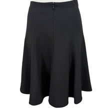Load image into Gallery viewer, Liz Claiborne Black Midi Flare Skirt Size 4P
