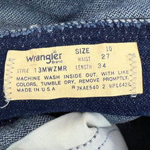 Load image into Gallery viewer, Wrangler Denim Jeans USA Made 13MWZ MR Size 10
