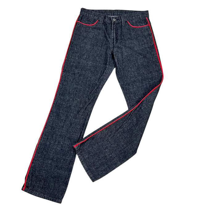 Ralph Lauren Dark Gray Weekender Jeans with Red Piping Size 2 
