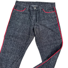 Load image into Gallery viewer, Ralph Lauren Dark Gray Weekender Jeans with Red Piping Size 2 
