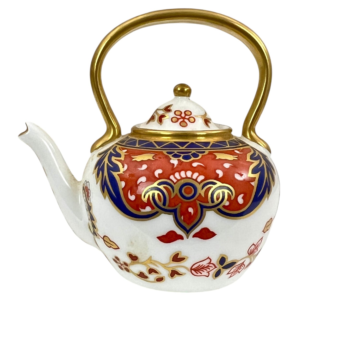 Royal Crown Derby Miniature Teapot Old Imari