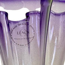 Load image into Gallery viewer, Lenox Purple Crystal Vase
