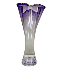 Load image into Gallery viewer, Lenox Purple Crystal Ruffle Vase
