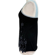 Load image into Gallery viewer, Y2K Floral Camisole with Lace Trim &amp; Sequin Size Large
