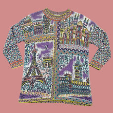 Load image into Gallery viewer, 1980s Missoni for Bloomingdale’s "Paris Visual Diary" Intarsia Sweater
