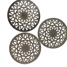 Load image into Gallery viewer, Silverplate Hollowware by Raimond Openwork Filigree Trivets Set of 3

