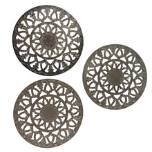 Load image into Gallery viewer, Silverplate Hollowware by Raimond Openwork Filigree Trivets Set of 3
