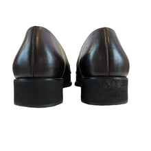 Load image into Gallery viewer, Salvatore Ferragamo Logo Signature Womens Brown Leather Suede Loafers Size 6 1/2 2A
