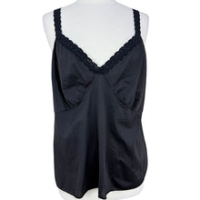 Load image into Gallery viewer, VTG Black Lace Trim Cami Size 40
