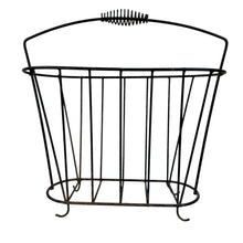 Load image into Gallery viewer, Mid Century Iron Magazine Rack
