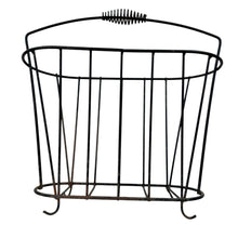 Load image into Gallery viewer, Mid Century Iron Magazine Rack
