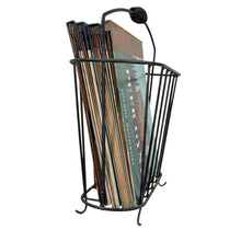 Load image into Gallery viewer, Mid Century Iron Magazine Rack
