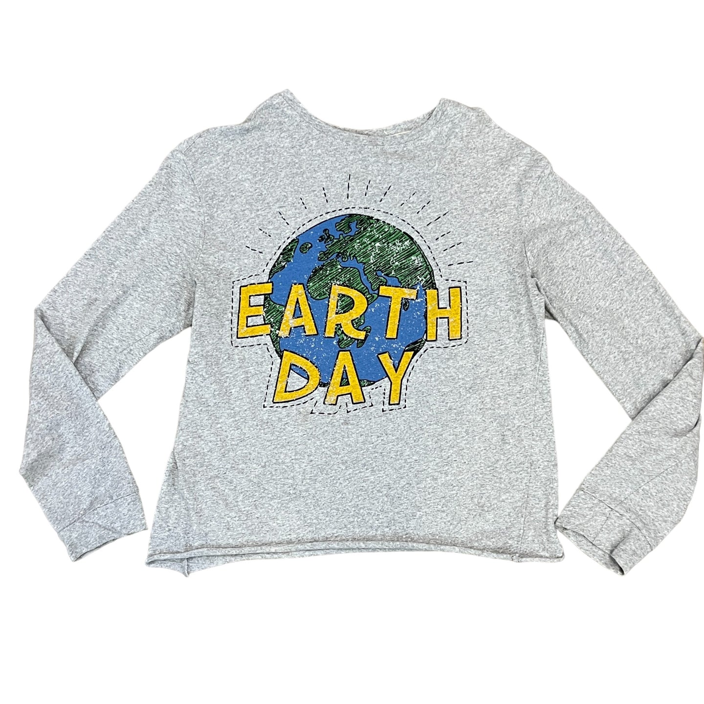 Earth Day For Nature Lovers Cropped Long Sleeve Shirt